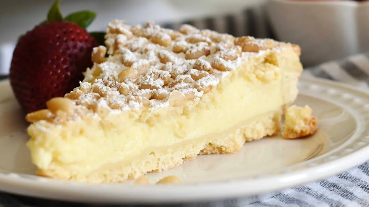 Authentic Italian Torta della Nonna (Custard Filled Pie)