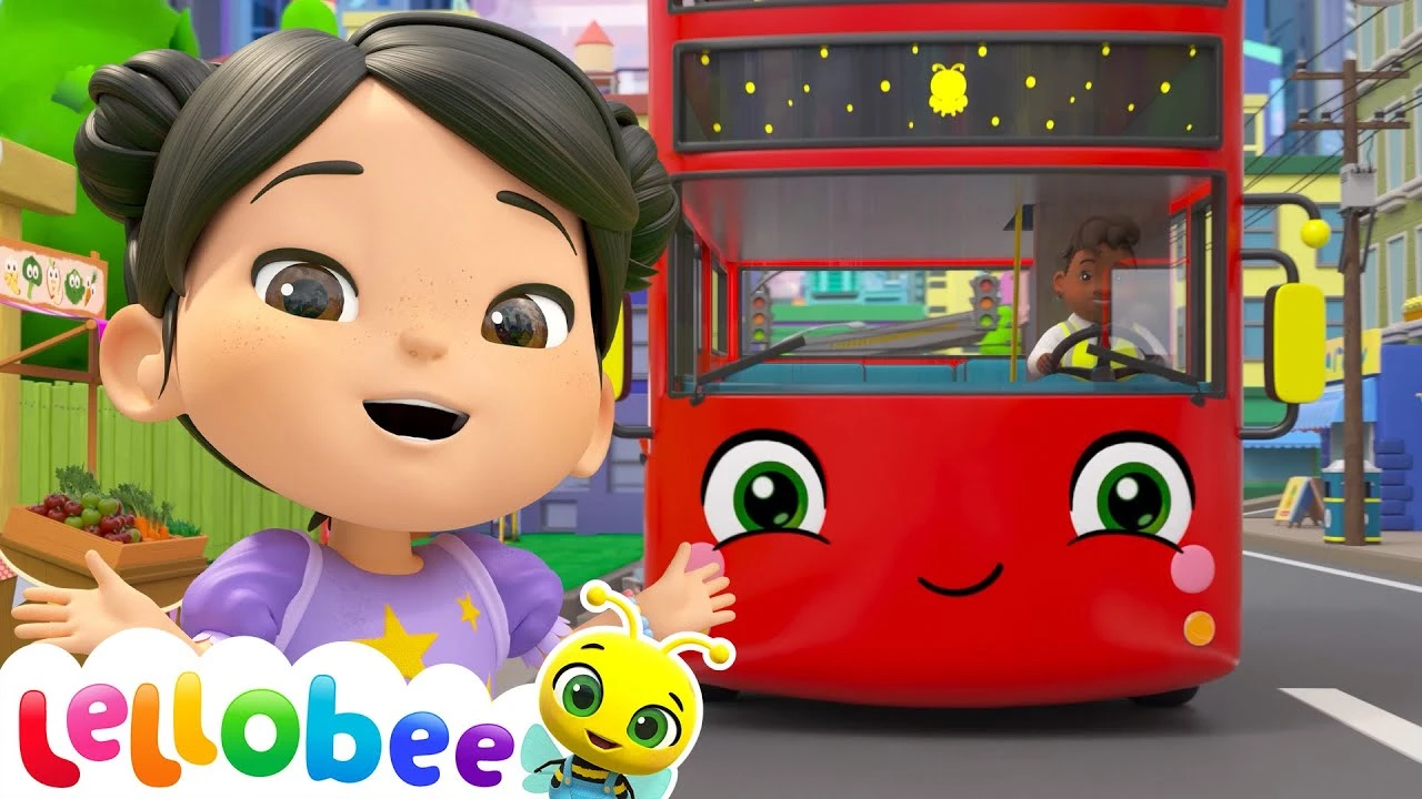 Hop on the Bus! Farm Goodies for Everyone! 🚍🍓 | 🌻Lellobee City Farm - Kids Playhouse Song Mix
