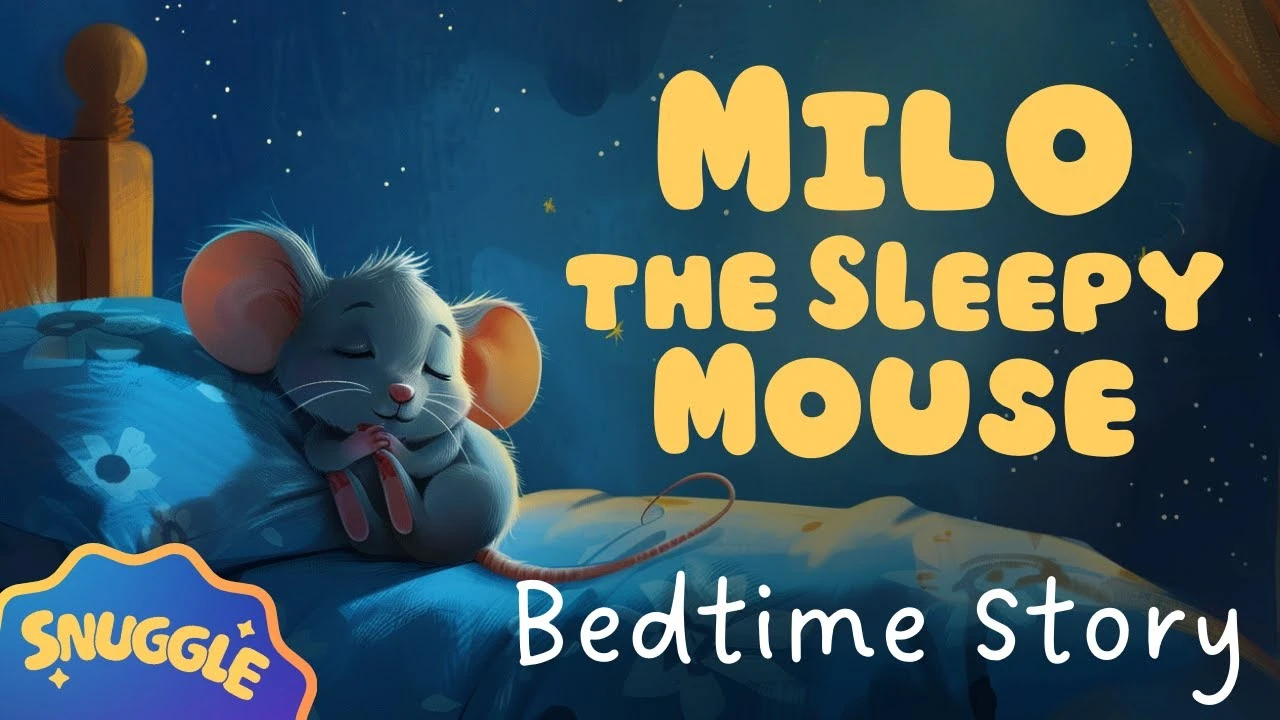 Milo the Sleepy Mouse 🐭 Calming Bedtime Story for Kids with Relaxing Music