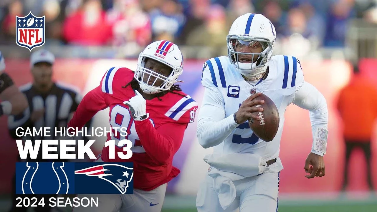 New England Patriots Vs. Indianapolis Colts | 2024 Week 13 Game Highlights