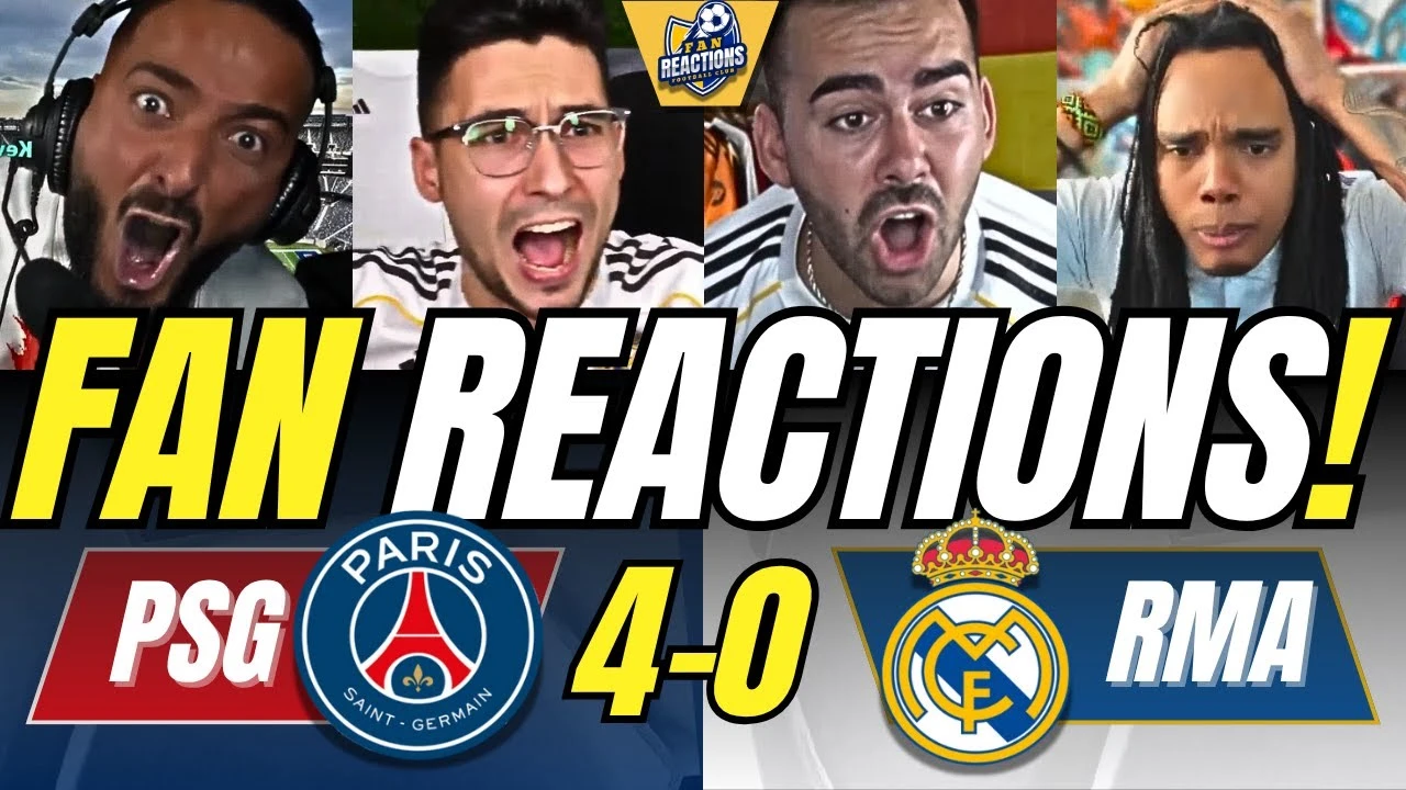 REAL MADRID & PSG FANS RIVALS HATERS REACTION TO PSG 4-0 REAL MADRID | FIFA CLUB WORLD CUP